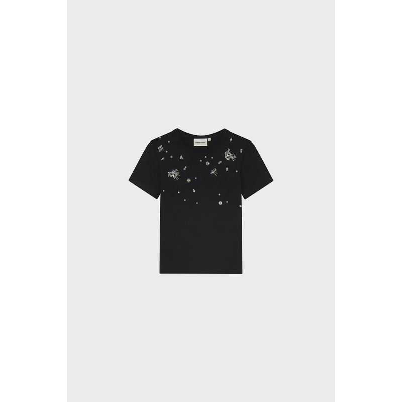 Bodi Glam Jewelled T-Shirt Black