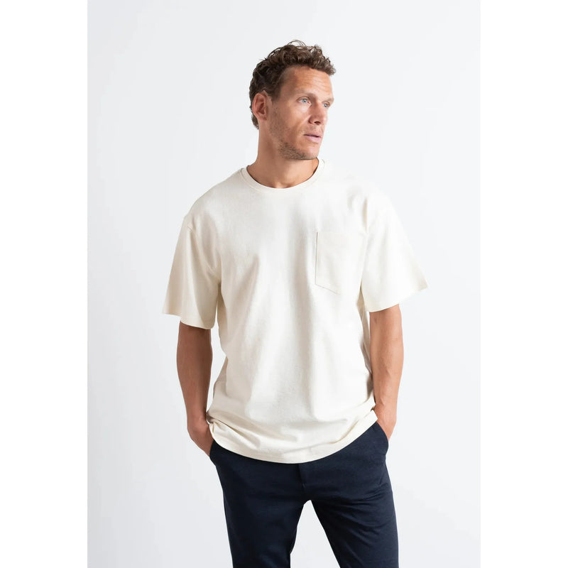 Clean Cut Copenhagen Calton Structured Tee Ecru
