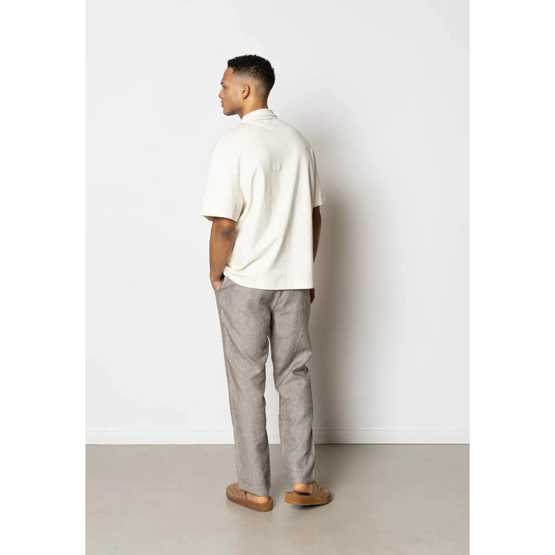 Clean Cut Copenhagen Bowling Calton Shirt Ecru