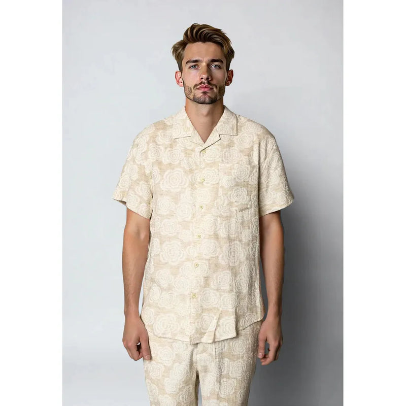 Clean Cut Copenhagen Bowling Carter Shirt Ecru
