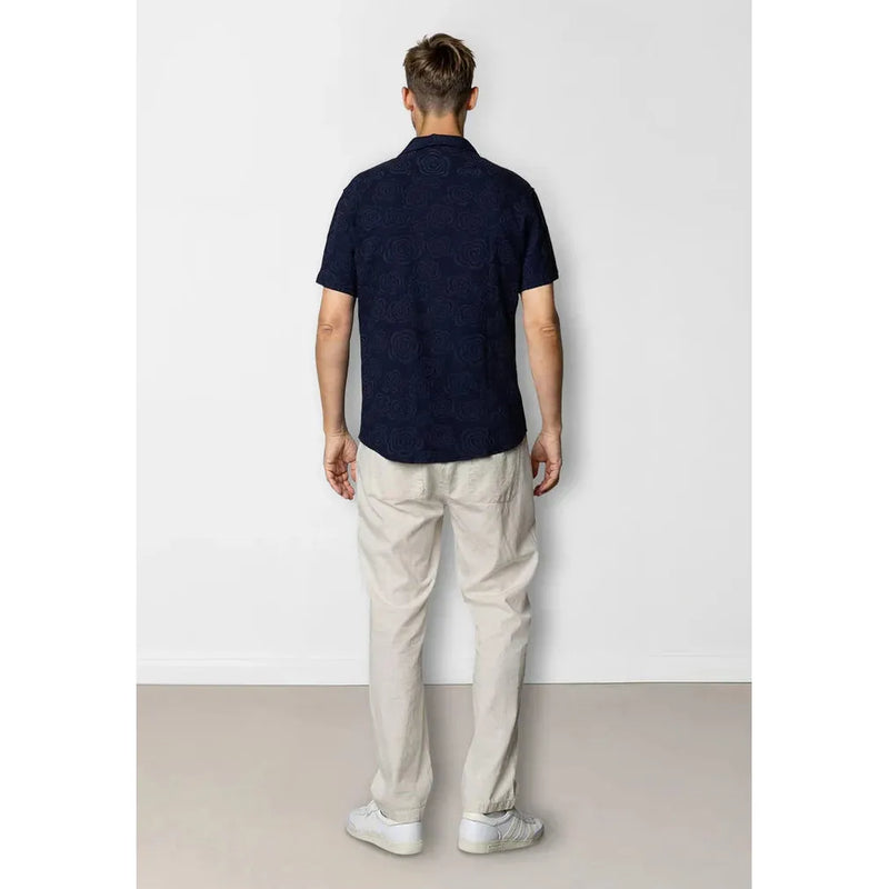 Clean Cut Copenhagen Bowling Carter Shirt Navy