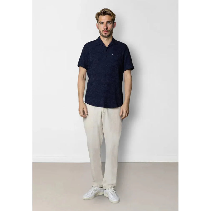Clean Cut Copenhagen Bowling Carter Shirt Navy