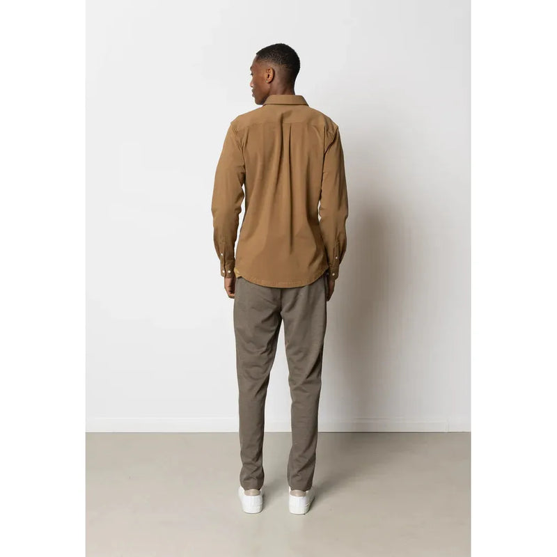 Clean Cut Copenhagen Formal Stretch Shirt Brown