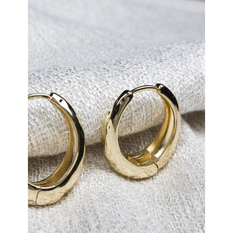 Medium Amy Hoop Earrings Gold Plated