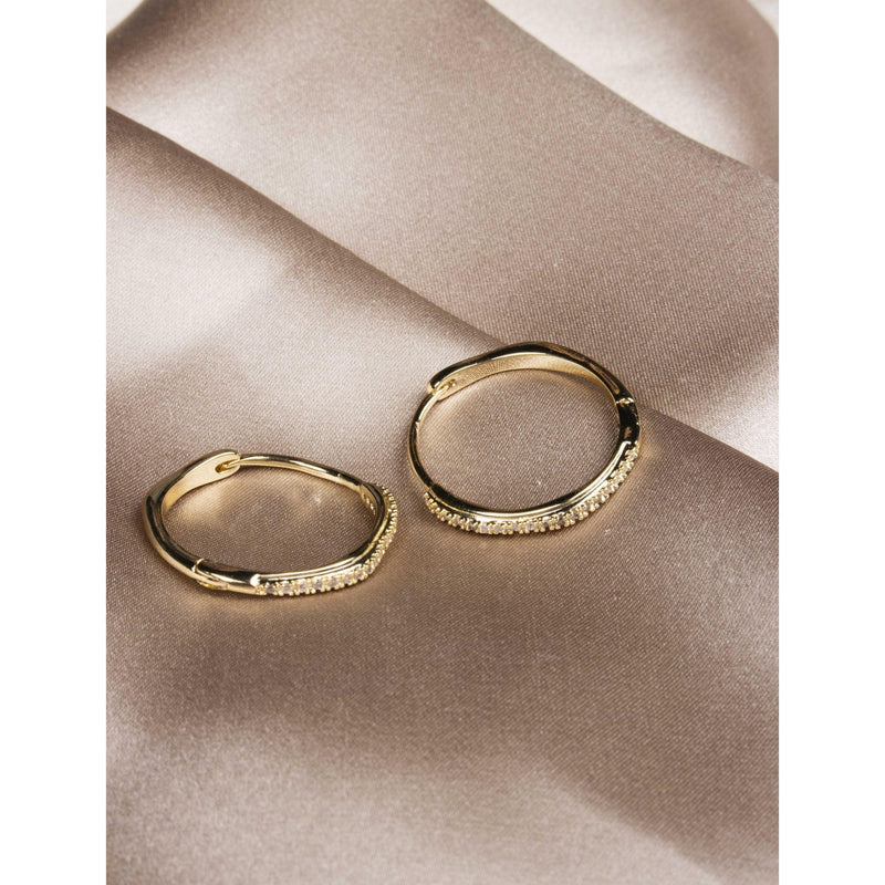 Medium Dory Hoops Gold - AgathaBoutiqueLtd