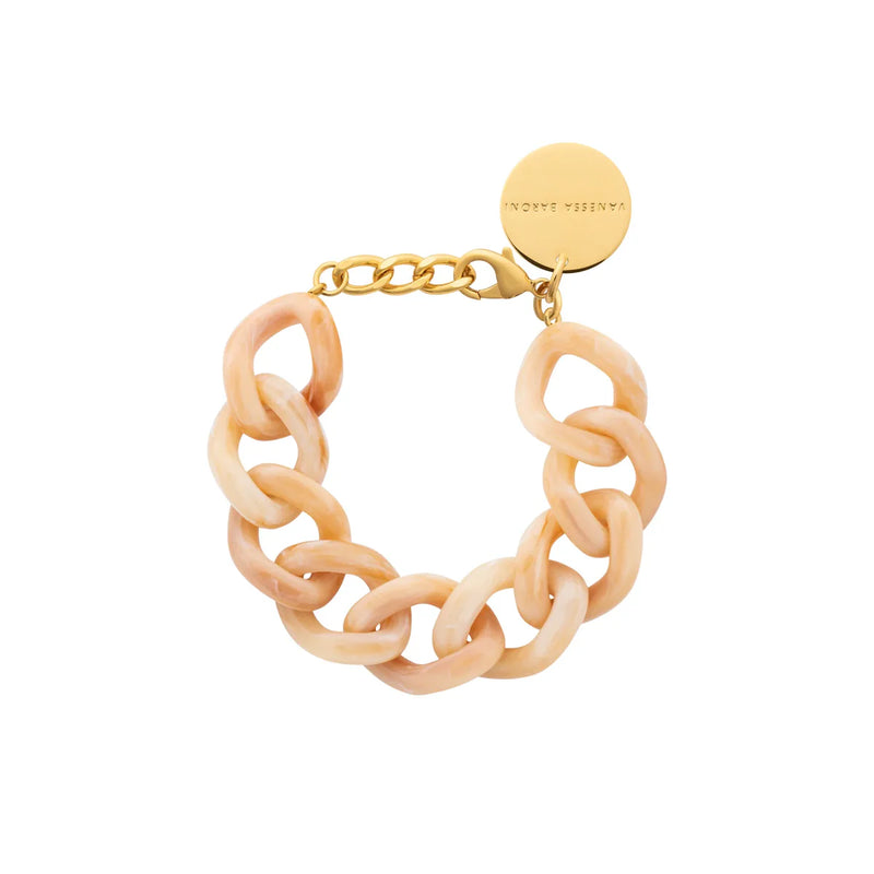 Flat Chain Bracelet Creme Brulee