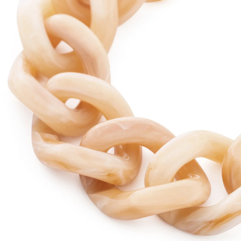 Mini Flat Chain Bracelet Creme Brulee