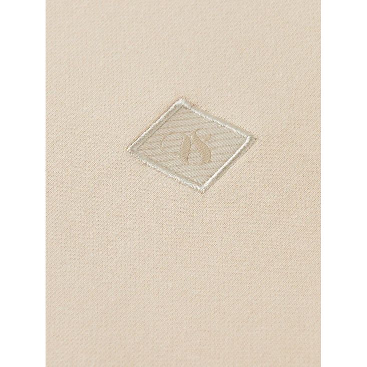 Scotch and Soda Essential Logo Badge Crew Ecru