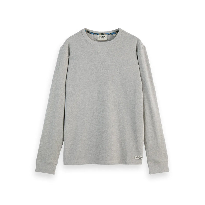 Scotch & Soda Long Sleeve Waffle Tee Grey