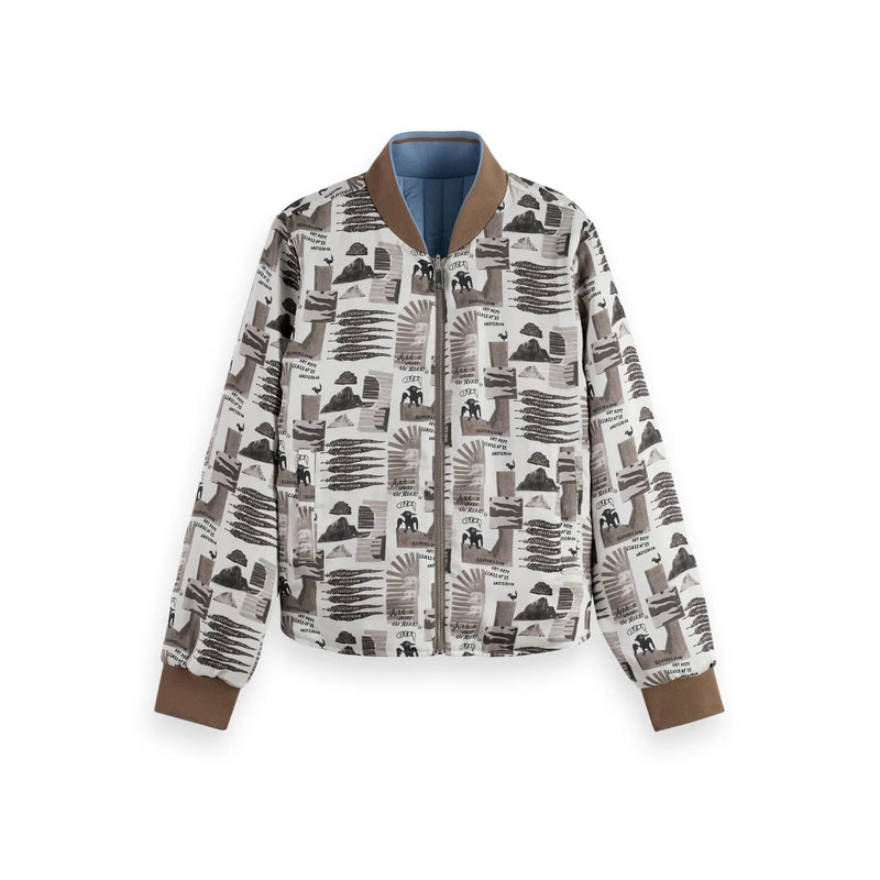 Reversible Bomber Blue / Graphic Grey