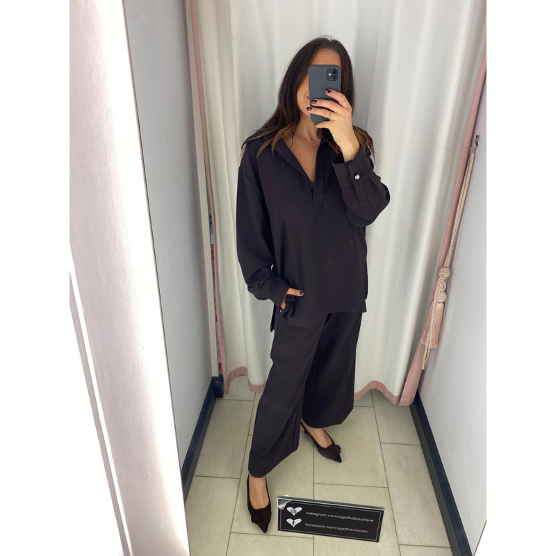 Sofia Pull On Trousers Brown