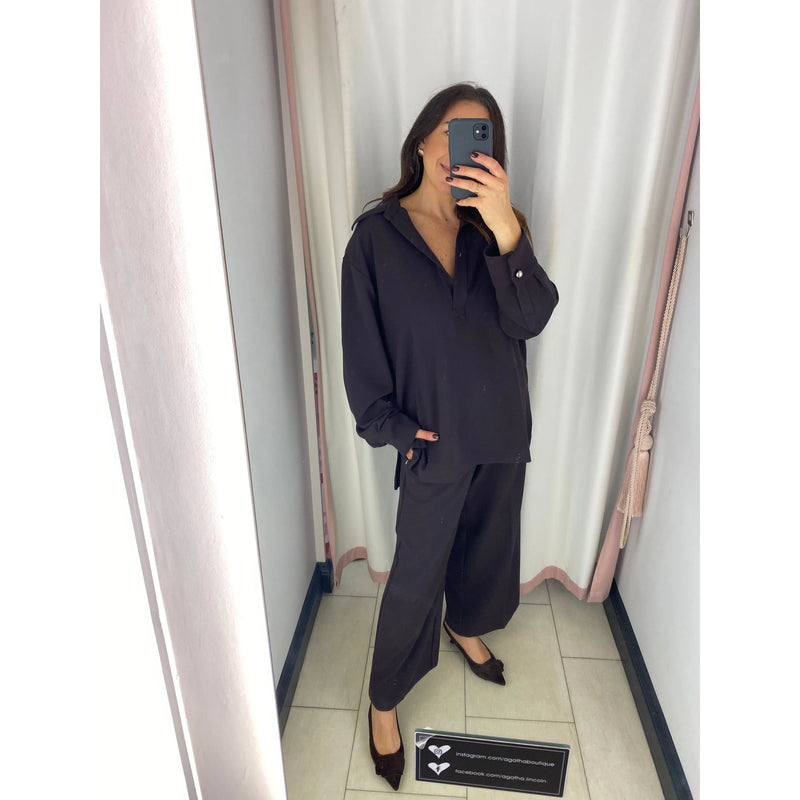 Sofia Pull On Trousers Brown