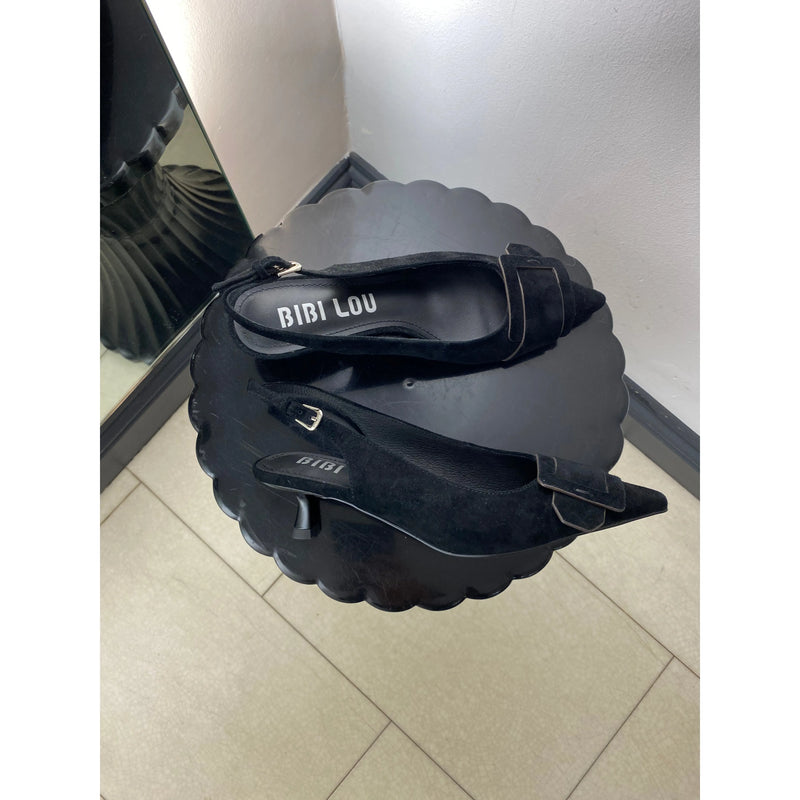 Kid Suede Pump Black