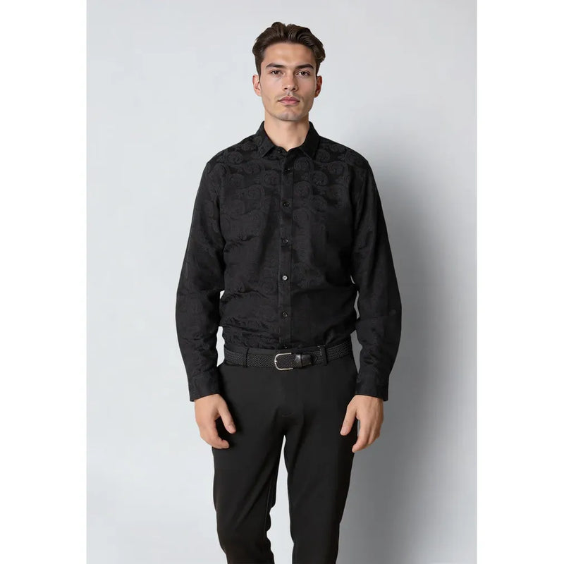 Malvin Jaquard Shirt Black