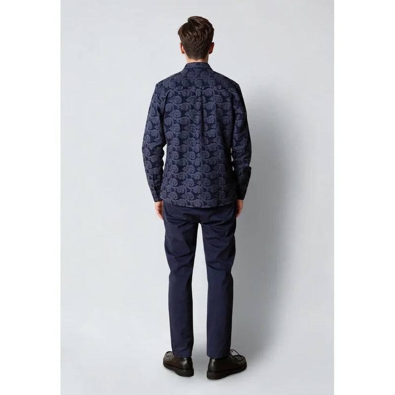 Malvin Jaquard Shirt Navy