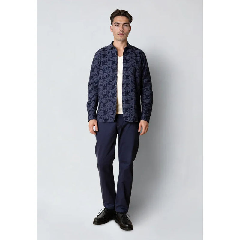 Malvin Jaquard Shirt Navy