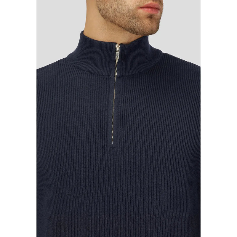 Mario Half Zip Knit Dark Navy