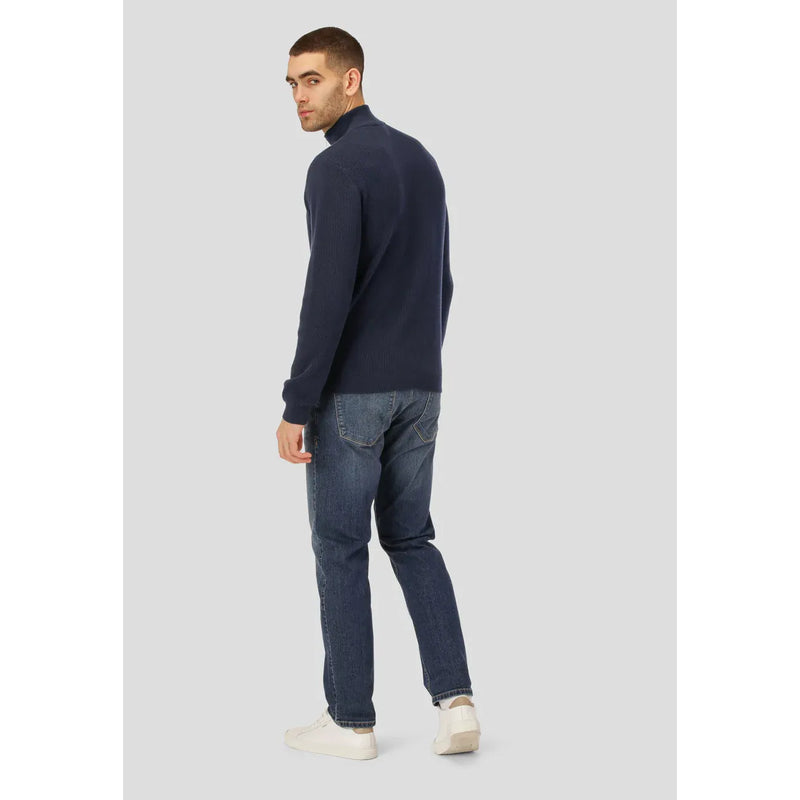 Mario Half Zip Knit Dark Navy