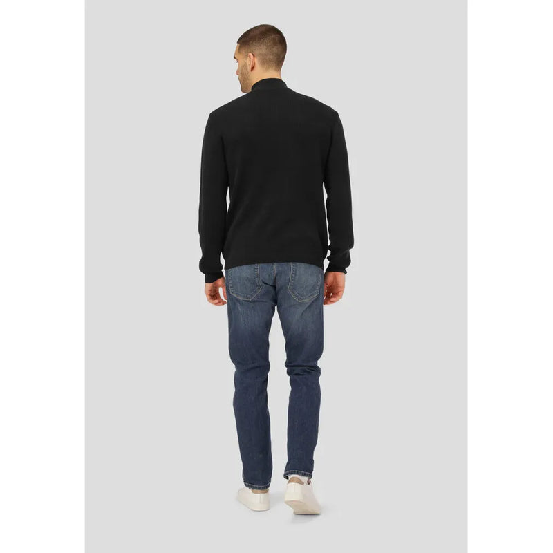 Mario Half Zip Knit Black