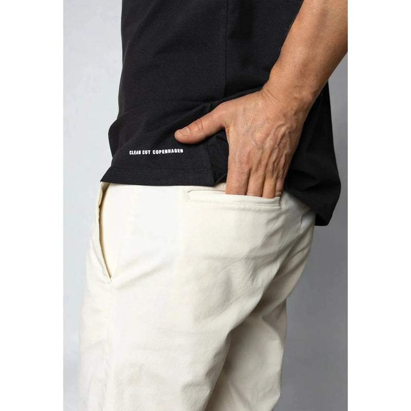 Clean Cut Copenhagen Milano Twill Short Ecru