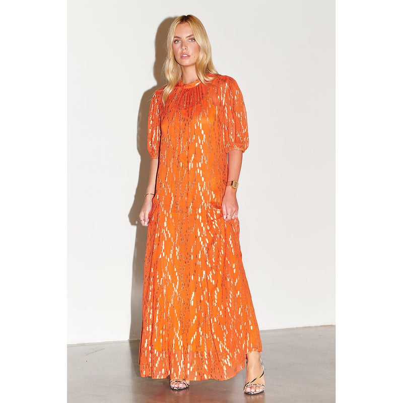 Jacquared Bibi Maxi Dress Orange