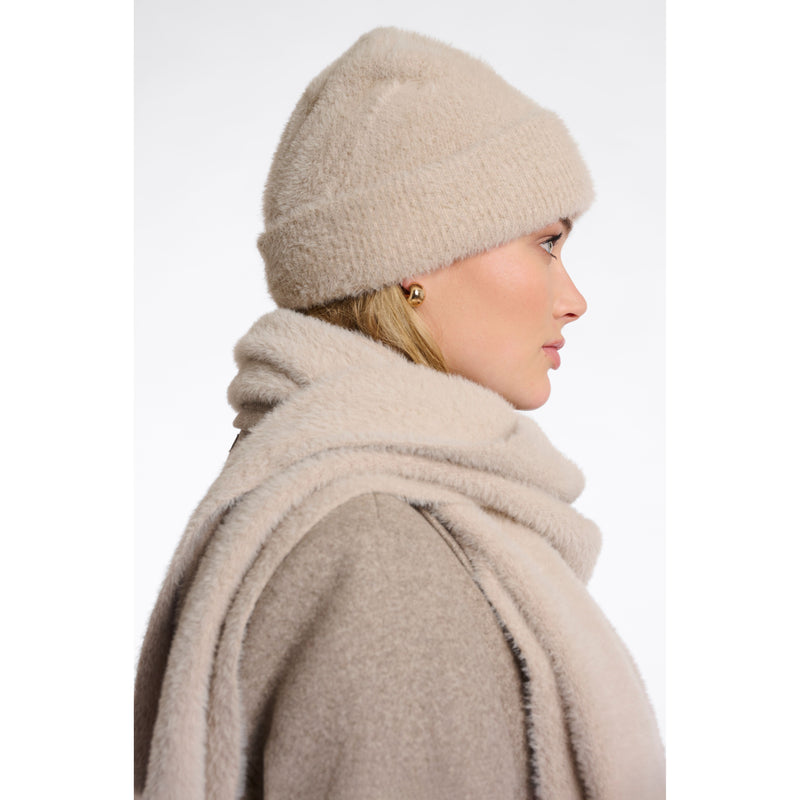 Nadine Knitted Beanie Taupe