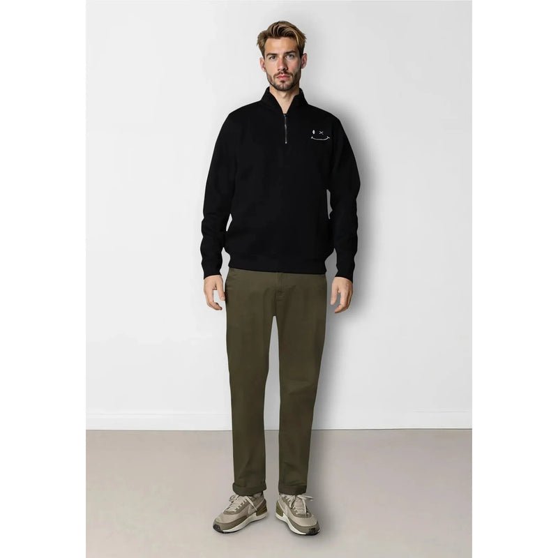 Clean Cut Copenhagen Patrick Half-Zip Black