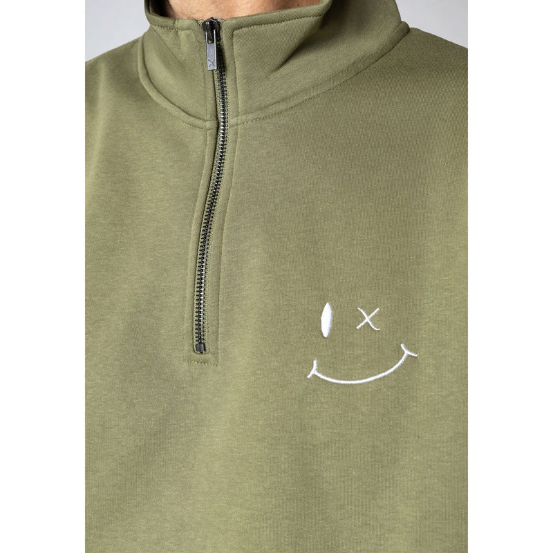 Clean Cut Copenhagen Patrick half-Zip Dusty Green