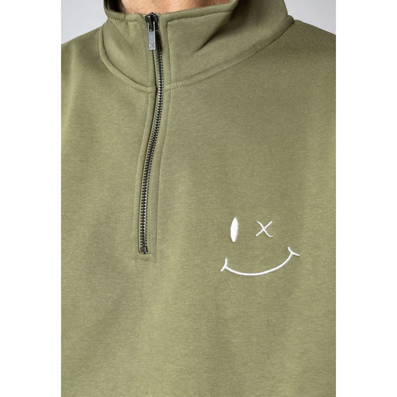 Patrick Half Zip Dusty Green