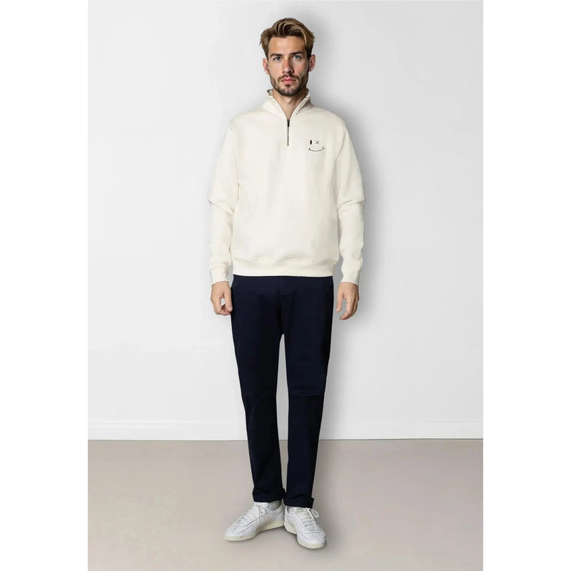 Clean Cut Copenhagen Patrick Half-Zip Ecru