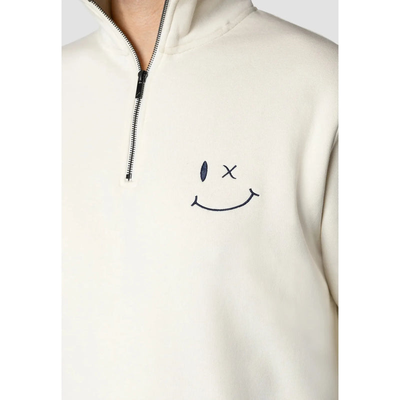 Clean Cut Copenhagen Patrick Half-Zip Ecru