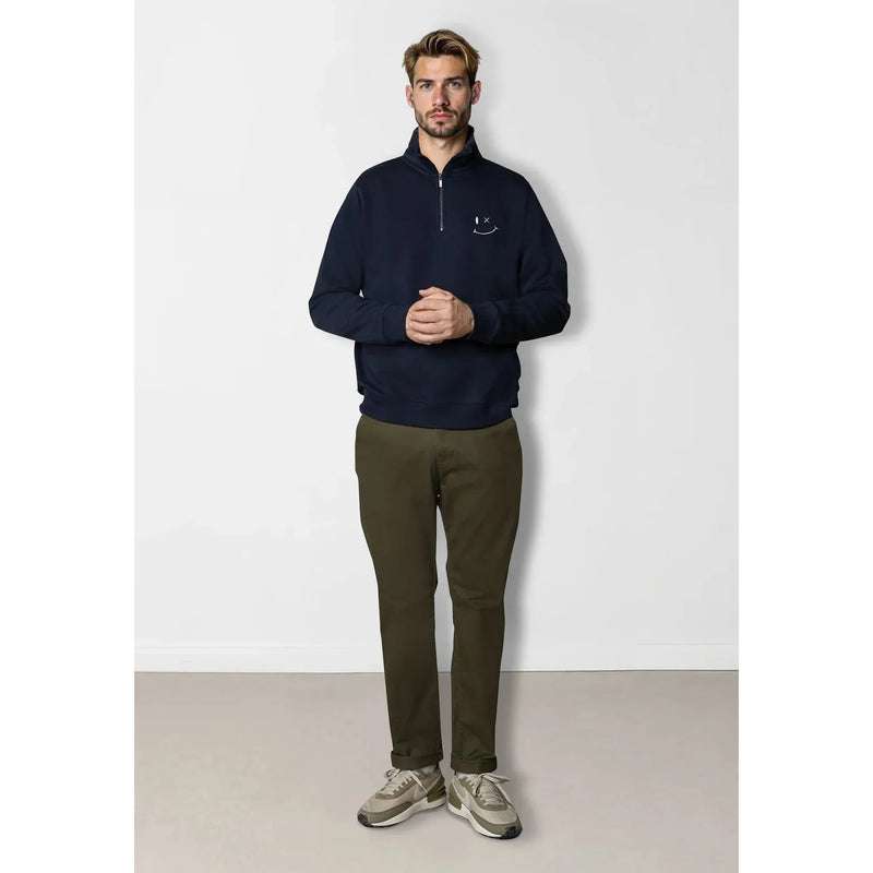 Clean Cut Copenhagen Patrick half-Zip Navy