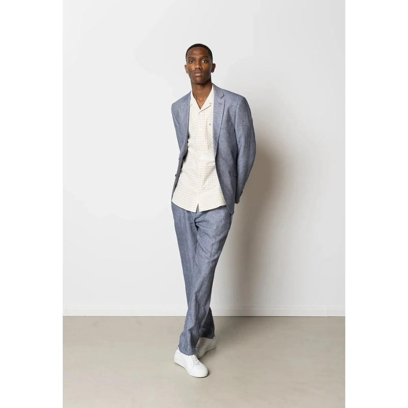 Clean Cut Copenhagen Roman Linen Blazer Navy