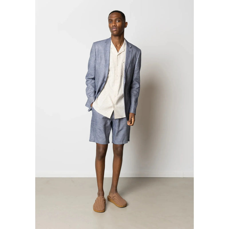 Clean Cut Copenhagen Roman Linen Blazer Navy