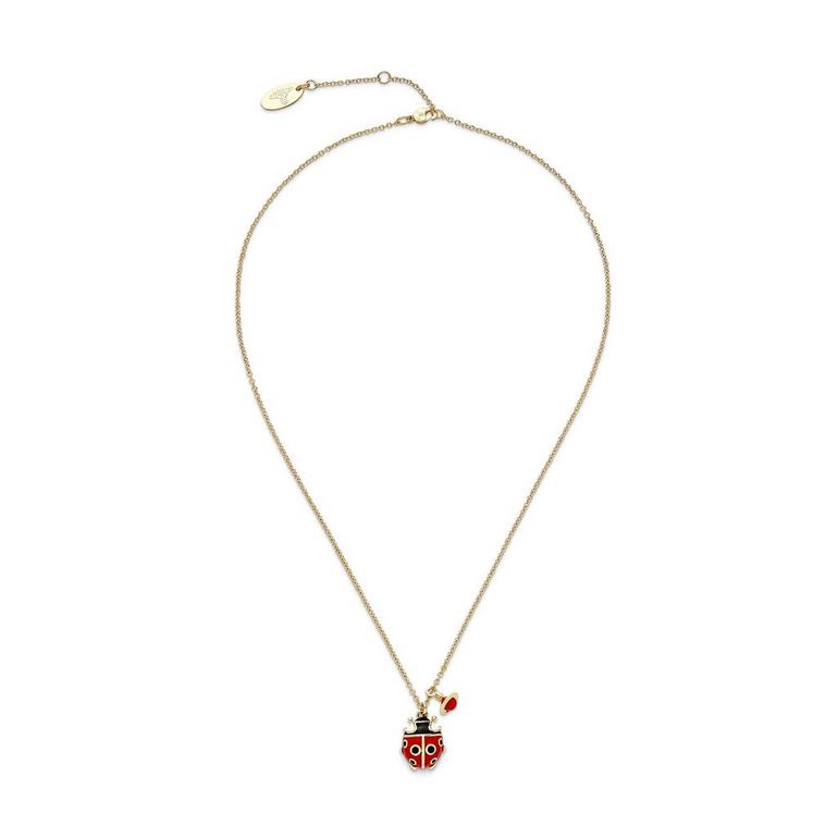 Sylvana Ladybird Pendant Gold/Red Enamel