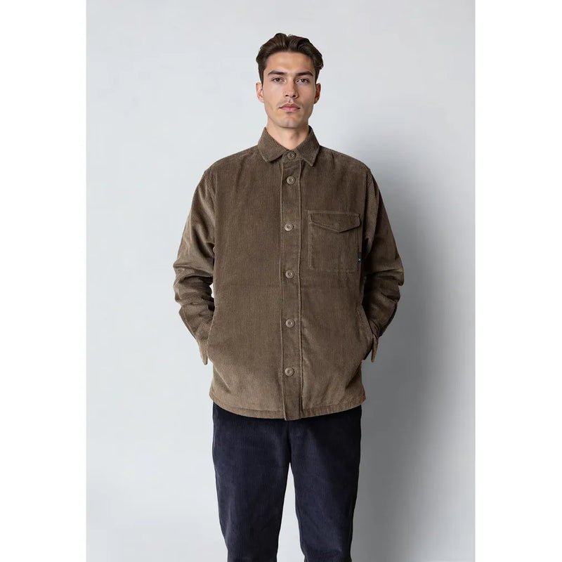 Silas Corduroy Overshirt Beige