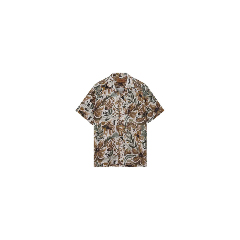 Mos Mosh Babel Sun Linen Shirt Green