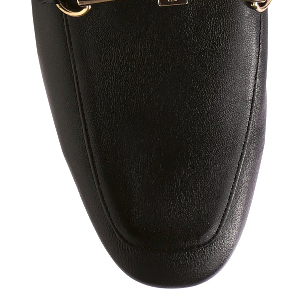 Frida Leather Slip On Loafer Black