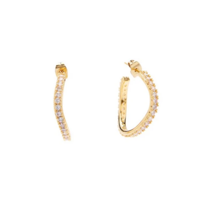 Amelia Large Hoop Earrings Gold