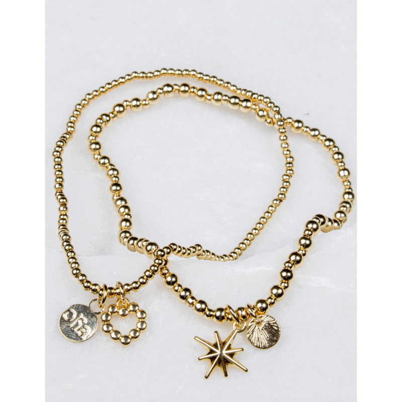 Louisa Dainty Bracelet Set Gold Plated