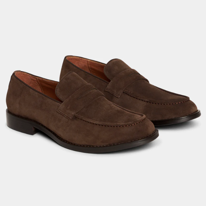 TGA By Ahler Suede Loafers Brown