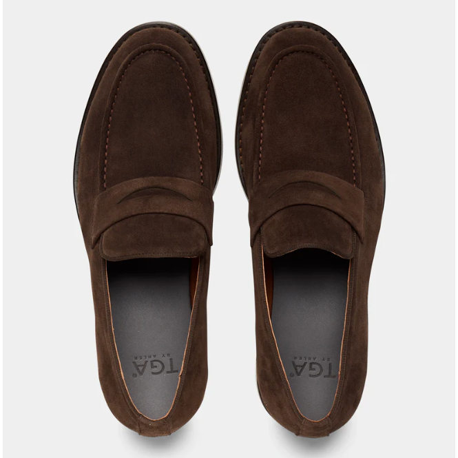TGA By Ahler Suede Loafers Brown