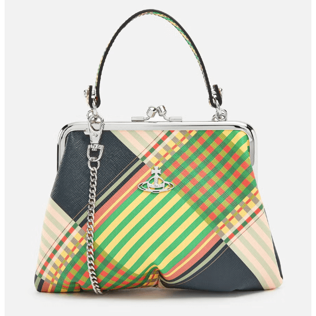 Granny Frame Purse Bag Combat Tartan - AgathaBoutiqueLtd