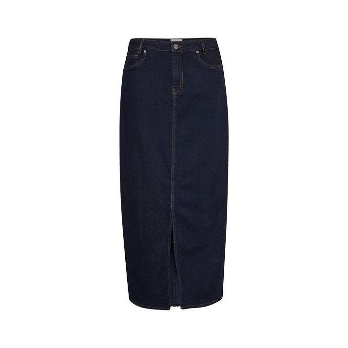 LaraMW Denim 115 Skirt Dark Blue - AgathaBoutiqueLtd