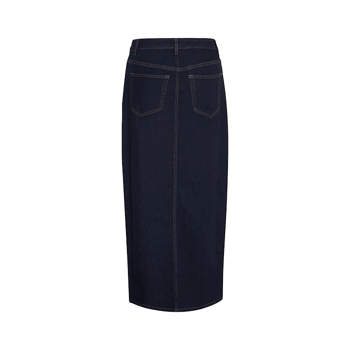 LaraMW Denim 115 Skirt Dark Blue - AgathaBoutiqueLtd