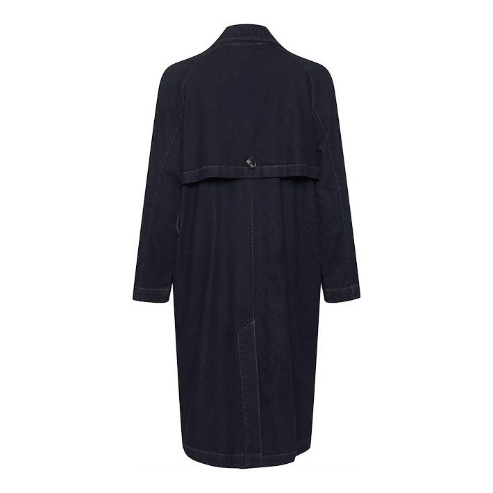 Lara 115 Trench Dark Blue - AgathaBoutiqueLtd