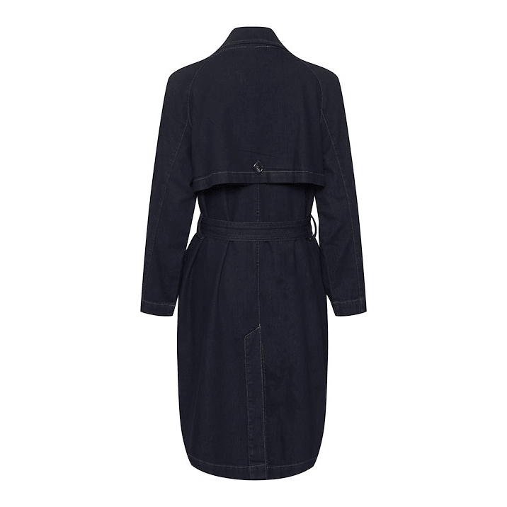 Lara 115 Trench Dark Blue - AgathaBoutiqueLtd