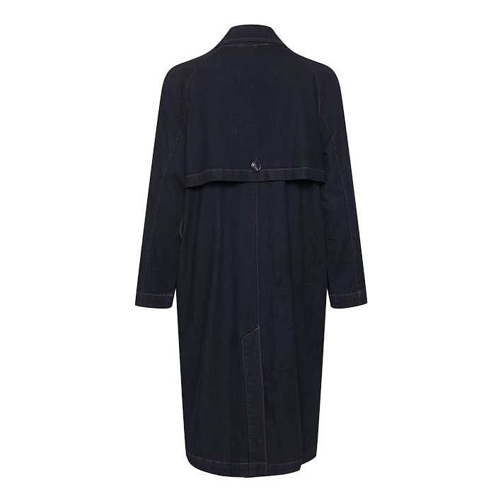 Lara 115 Trench Dark Blue - AgathaBoutiqueLtd