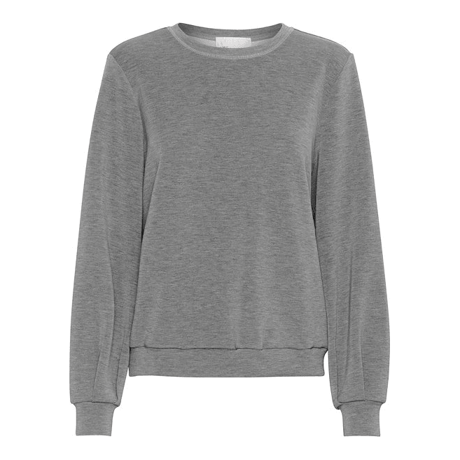 23 The Sweat Blouse Grey Melange - AgathaBoutiqueLtd