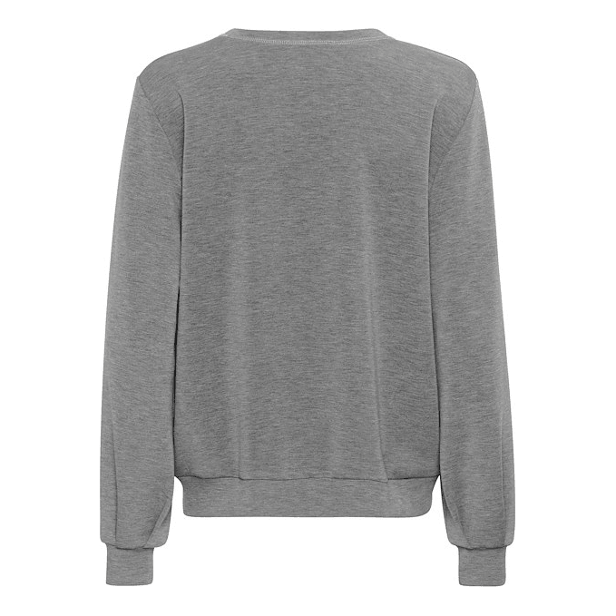 23 The Sweat Blouse Grey Melange - AgathaBoutiqueLtd